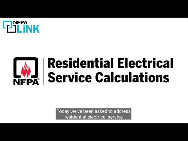 Understanding Residential Electrical Service Calculations in the NEC®