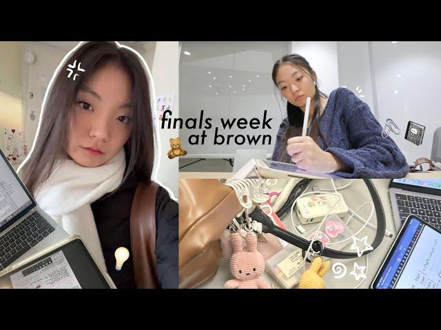 finals week at brown university... | extreme productivity, study resources, undergrad research