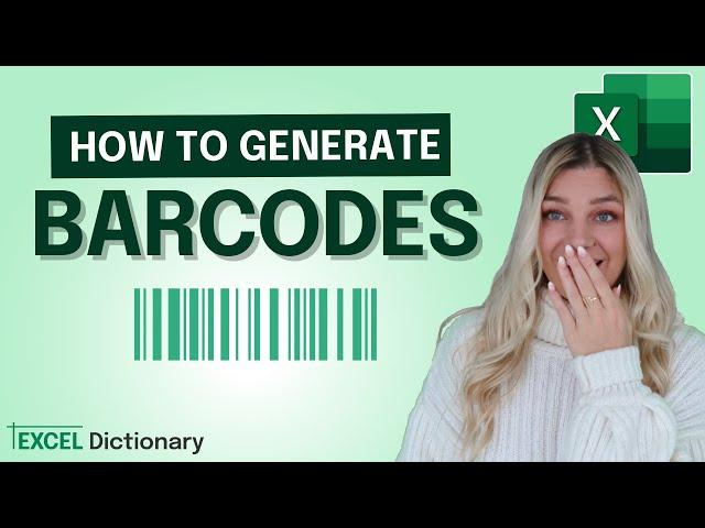 How to Generate Barcodes in Excel (in 2 simple steps)