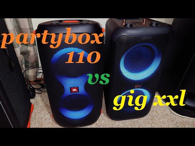 Klipsch Gig XXL vs JBL Partybox 110  Bluetooth Party Speaker Comparison. Is The Party Over For Gig?