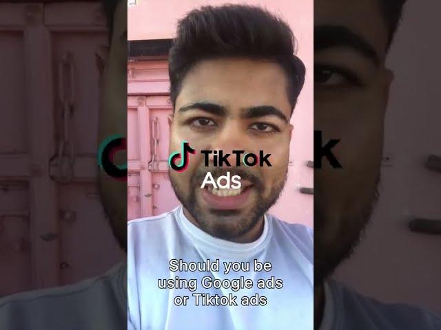 TikTok Ads vs Google Ads For Ecommerce (Who Wins?) #shorts