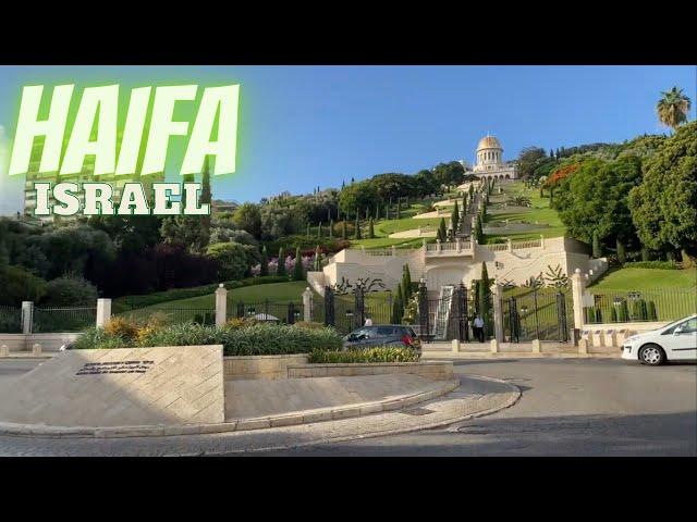 HAIFA, ISRAEL 4K -  City Ambience - WALKING TOUR 2021