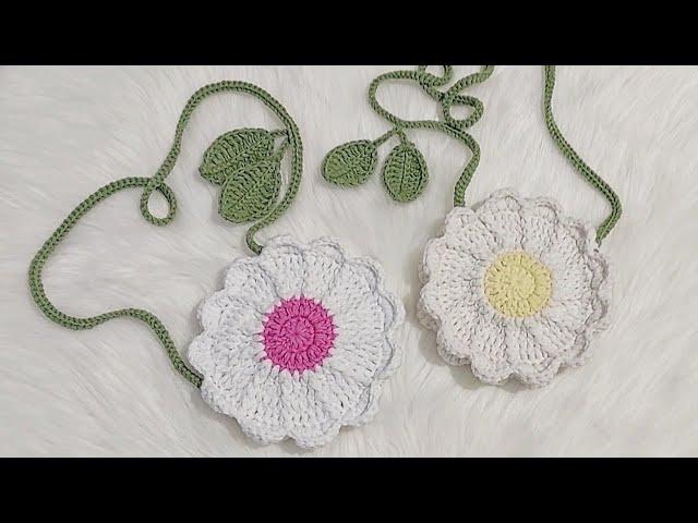 Mağazalardan almaya son,küçük prensesleri süsleyecek şahane papatya çanta. #crochet #daisy #bag