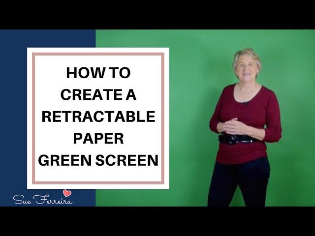 How To Create A Retractable Paper Green Screen - Wisdom To Wealth Mastery