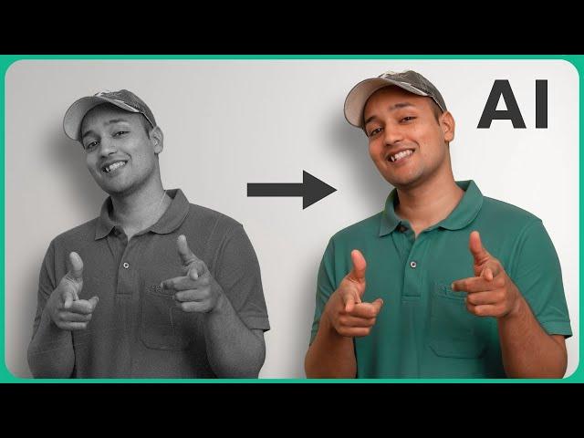 How to Colorize a Black and White photo | Using AI