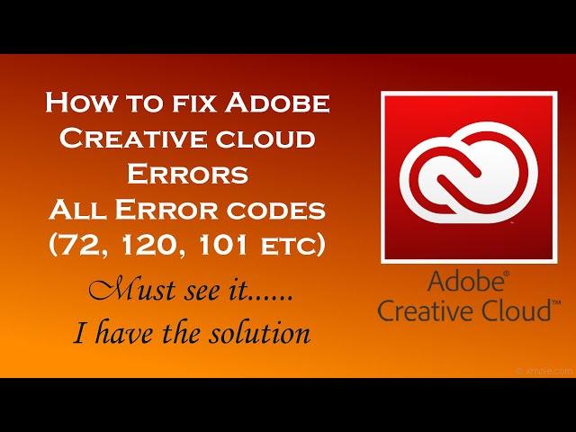 How to fix adobe Creative cloud error code 72  || Adobe creative cloud desktop failed