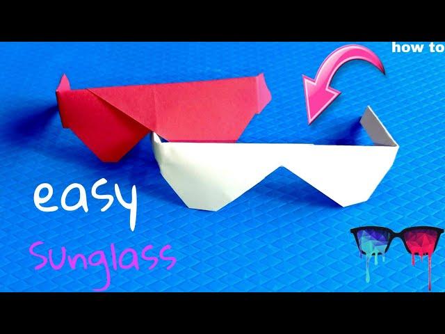 how to make sunglasses/specs with paper easy|creative|unique|origami|craft|art|diy|ideas|home@how to