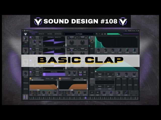 #108 : Cómo hacer un "CLAP BASICO" en VITAL - (DISEÑO SONORO BASICO)  #sounddesign #vitalsynth