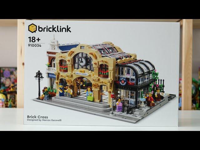 LEGO Bricklink Designer Program 910034 Brick Cross Train Station Speed Build Review