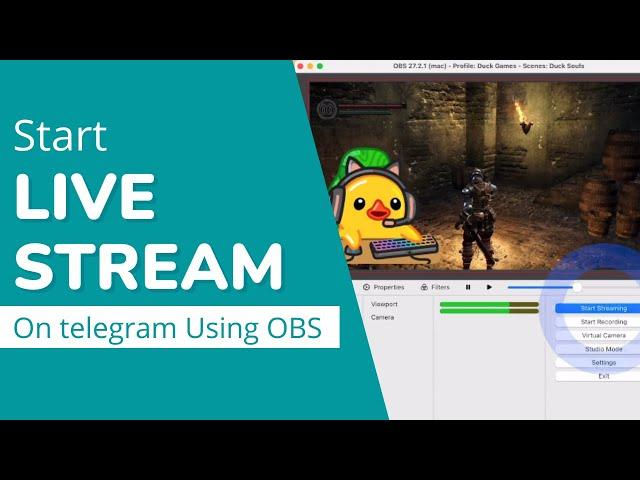 How To Start a Live Stream on Telegram using OBS