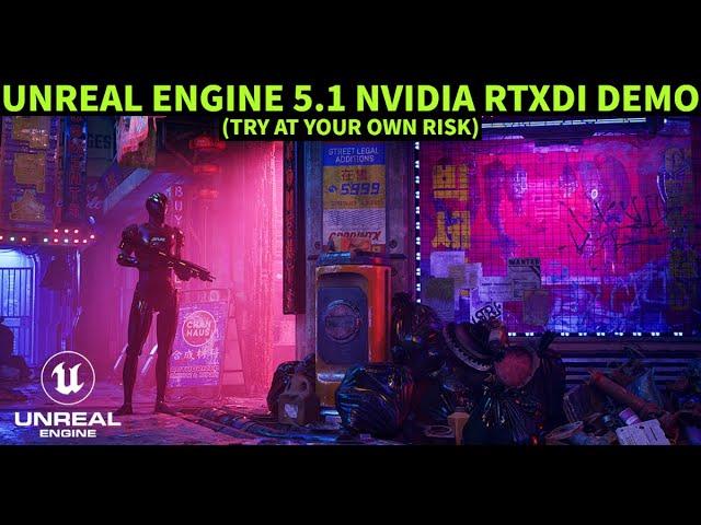 Unreal Engine 5.1 NVIDIA RTXDI Demo