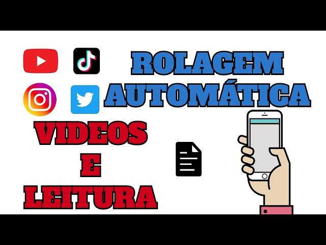 Rolagem automatica para leitura ou Redes sociais como tiktok, youtube  - Flex Scroll