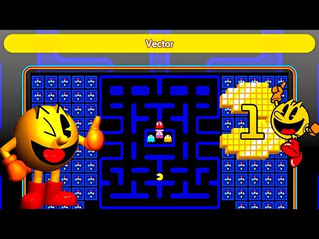 PAC-MAN 99  First Place Victory Win  Vector Design #2