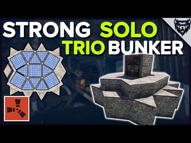 RUST - Compact Bunker Base - Solo/Duo/Trio Rust Base Design (2019)