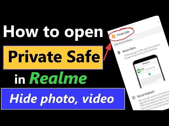 How to Hide Photo and Video in Realme  | How to open Private Safe in Realme 2 pro