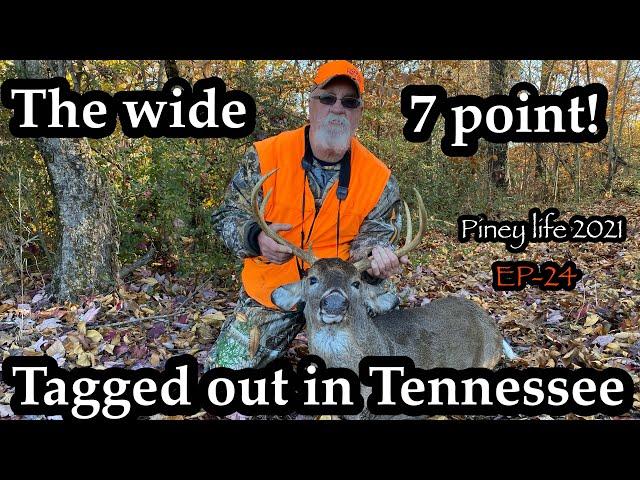 Dads Wide 7 Point! Tennessee deer hunting. Piney life deer season 2021 EP-24