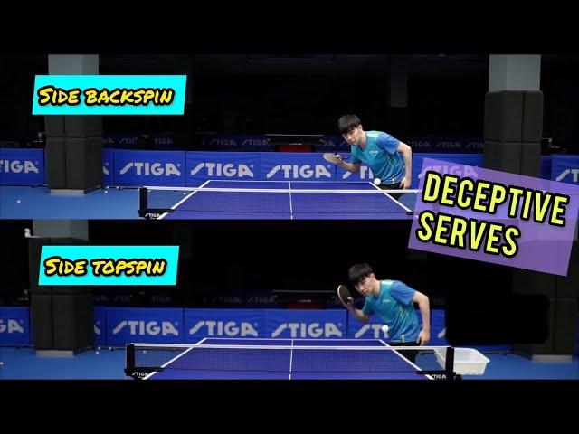 How To Master DECEPTIVE SIDESPIN SERVES - Professionals Explained