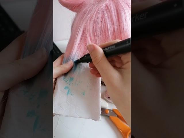 making a kokomi wig - genshin impact cosplay