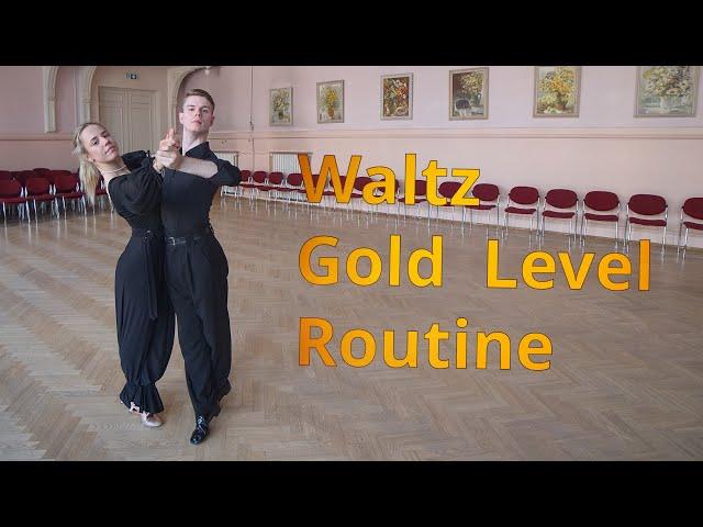 Waltz Gold Level Choreography | Fallaway Reverse Slip Pivot, Double Reverse Spin