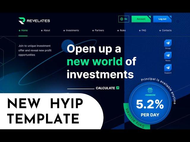 New Hyip Gc Template || Investment Template || Nexthyip