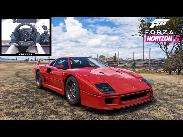 Ferrari F40 - Forza horizon 5 | Logitech g923 gameplay