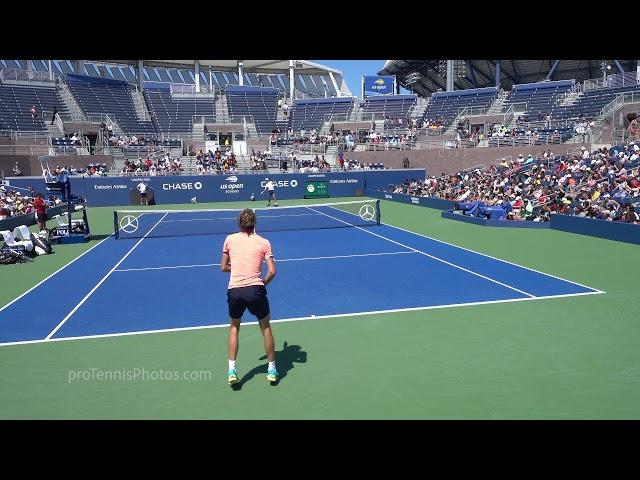 Djokovic v Zverev, 2018 USO practice, 4K