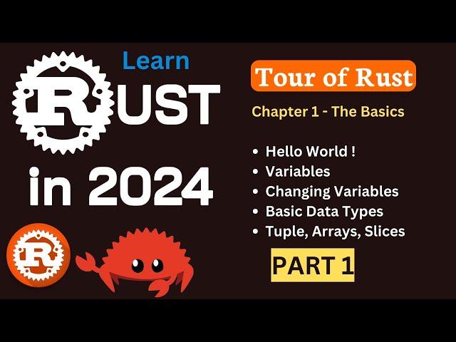 Rust Programming in 2024 Start from Scratch! | The Basics | Part 1