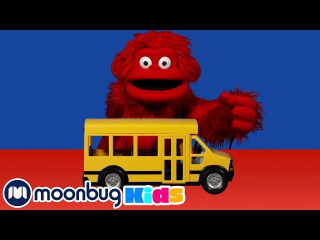 Wheels on the Bus Song - ABCs and 123s | Learn | Cartoons for Kids | ABC 123 Moonbug Kids