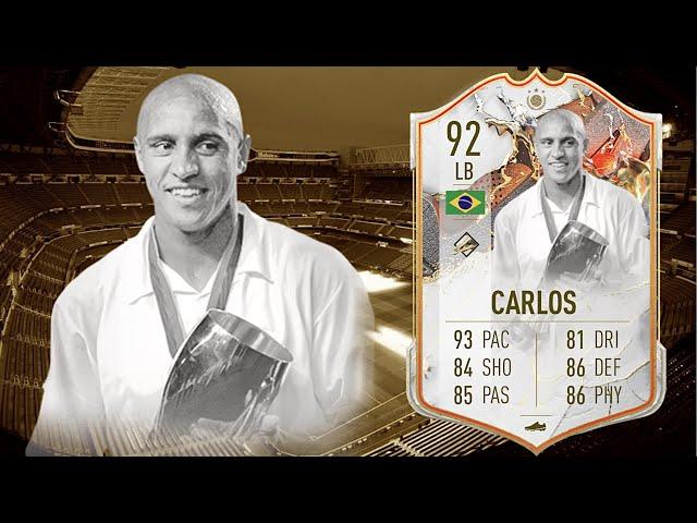 FIFA 23: ROBERTO CARLOS 92 TROPHY TITAN ICON PLAYER REVIEW I FIFA 23 ULTIMATE TEAM