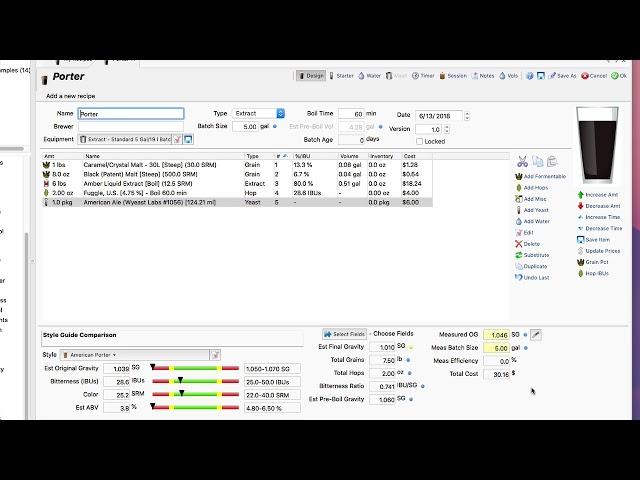 Creating a Beer Recipe with BeerSmith 3