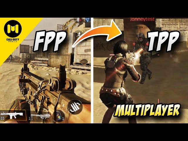 How To Play Call Of Duty Mobile Multiplayer In Tpp mode | How to change FPP to TPP Trick | Hindi