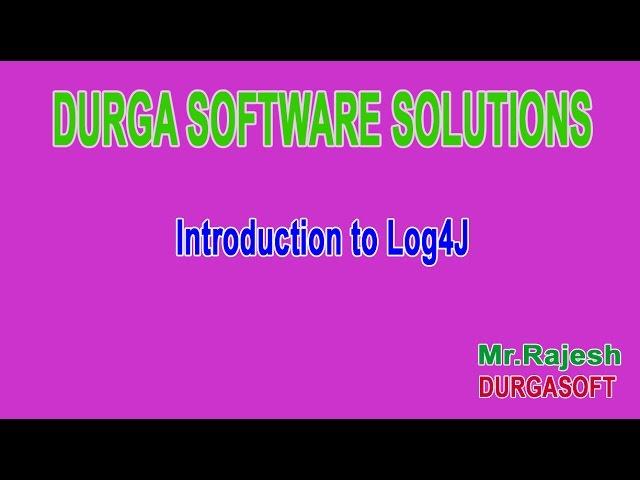 Introduction to Log4J