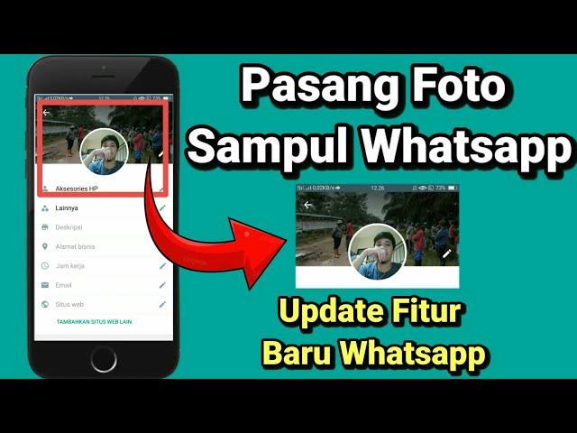 Cara MEMASANG FOTO SAMPUL Whatsapp Resmi Pake FOTO SENDIRI