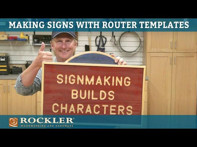 Making Signs with a Router and Templates | Rockler Demo