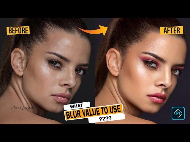 SKIN RETOUCHING AND COLOR GRADING Tutorial in Photoshop | Frequency Separation