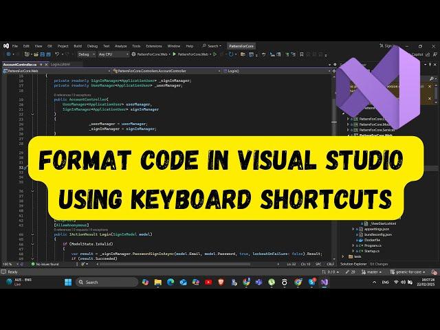 How to Format Code in Visual Studio with Keyboard Shortcuts (Quick & Easy!)