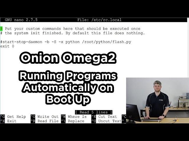 How to Run Python Script on Onion Omega 2 Bootup or Power-on