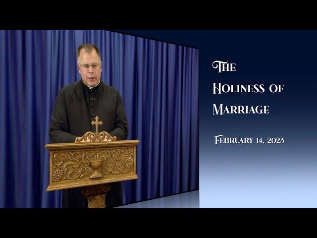 The Holiness of Marriage by Fr. Robert Altier