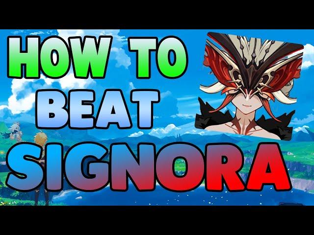 How to EASILY Beat La Signora in Genshin Impact - Free to Play Friendly!