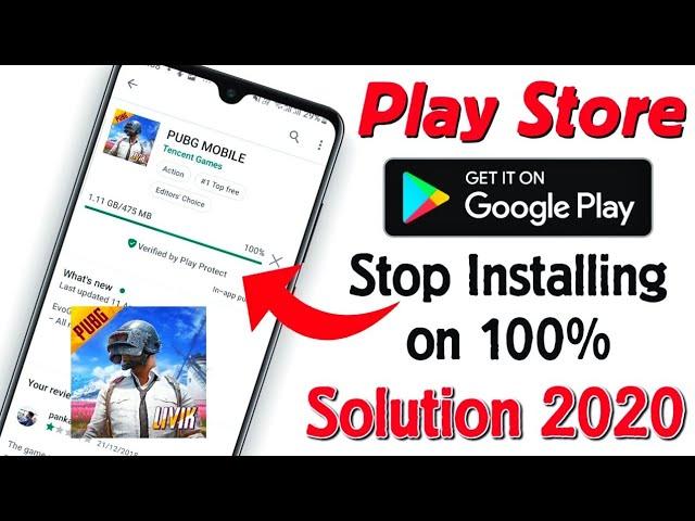 Play Store 100% Pubg Can't installing Problem Solution in 2 Minutes 2020