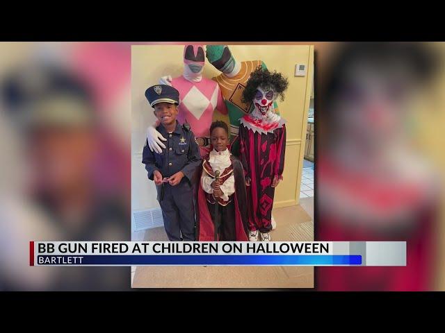 Trick or treaters in Bartlett shot with BB gun