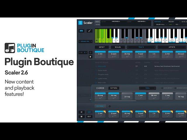 Scaler 2.6 UPDATE! Trap & Punk Chord Sets & Sounds, New Minimize Movement Chords Suggestions