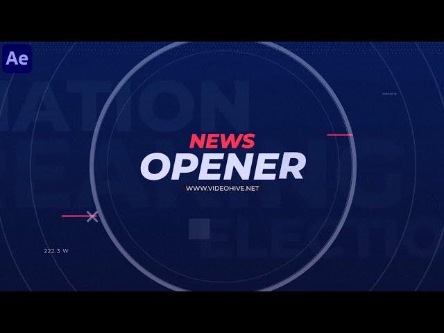 News Intro / Opener ( After Effects Template ) AE Templates