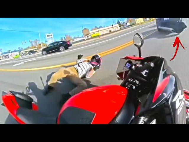 CRAZY Motorcycle Crashes & SCARY Motorcycle Moments - Episode 619