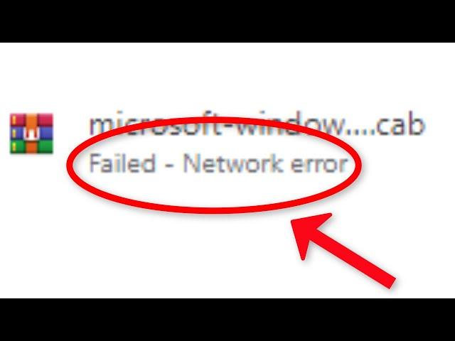 How To Fix Google Chrome Failed - Network Error || Fix Google Chrome Download Error