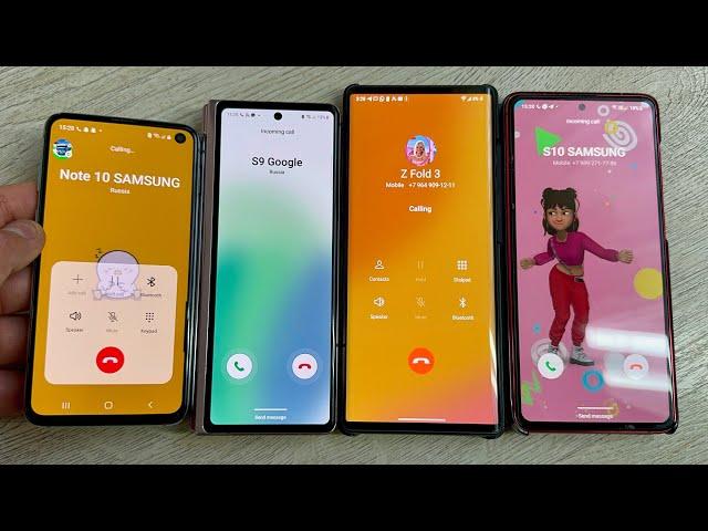 Incoming + Outgoing Calls Samsung S10e vs LG Wing vs Samsung Galaxy Fold vs Samsung Note 10