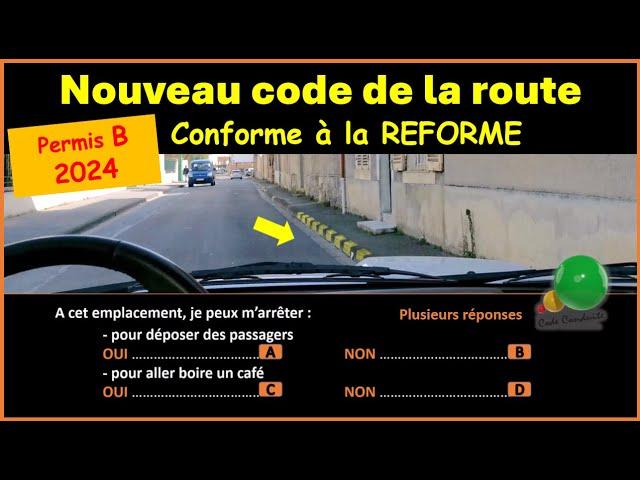 TEST Nouveau code de la route 2024 conforme à la nouvelle réforme GRATUIT n° 87