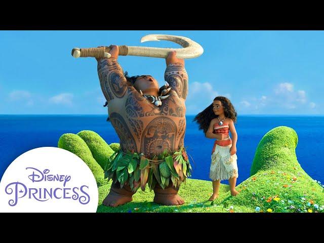 Te Fiti Returns Maui's Hook | Moana | Disney Princess