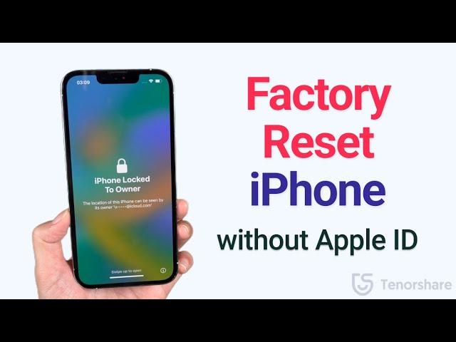 How to Factory Reset iPhone without Apple ID Password 2023 | iOS 17