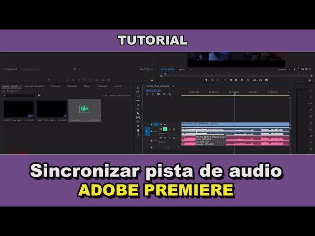 Como sincronizo las pistas de audio a video